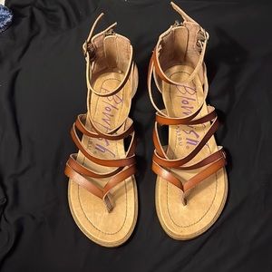 brown sandals